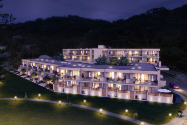 Artist rendering of Beachpoint Apartments, Ohope