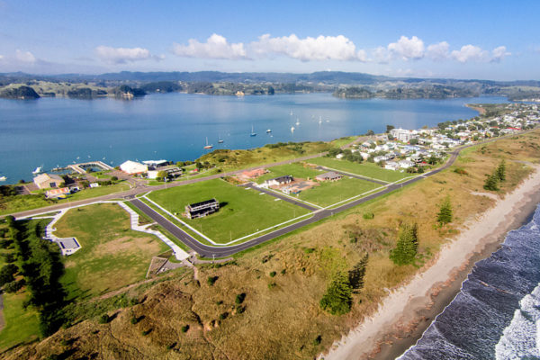 Aerial view of Seascape Estate, Whakatane